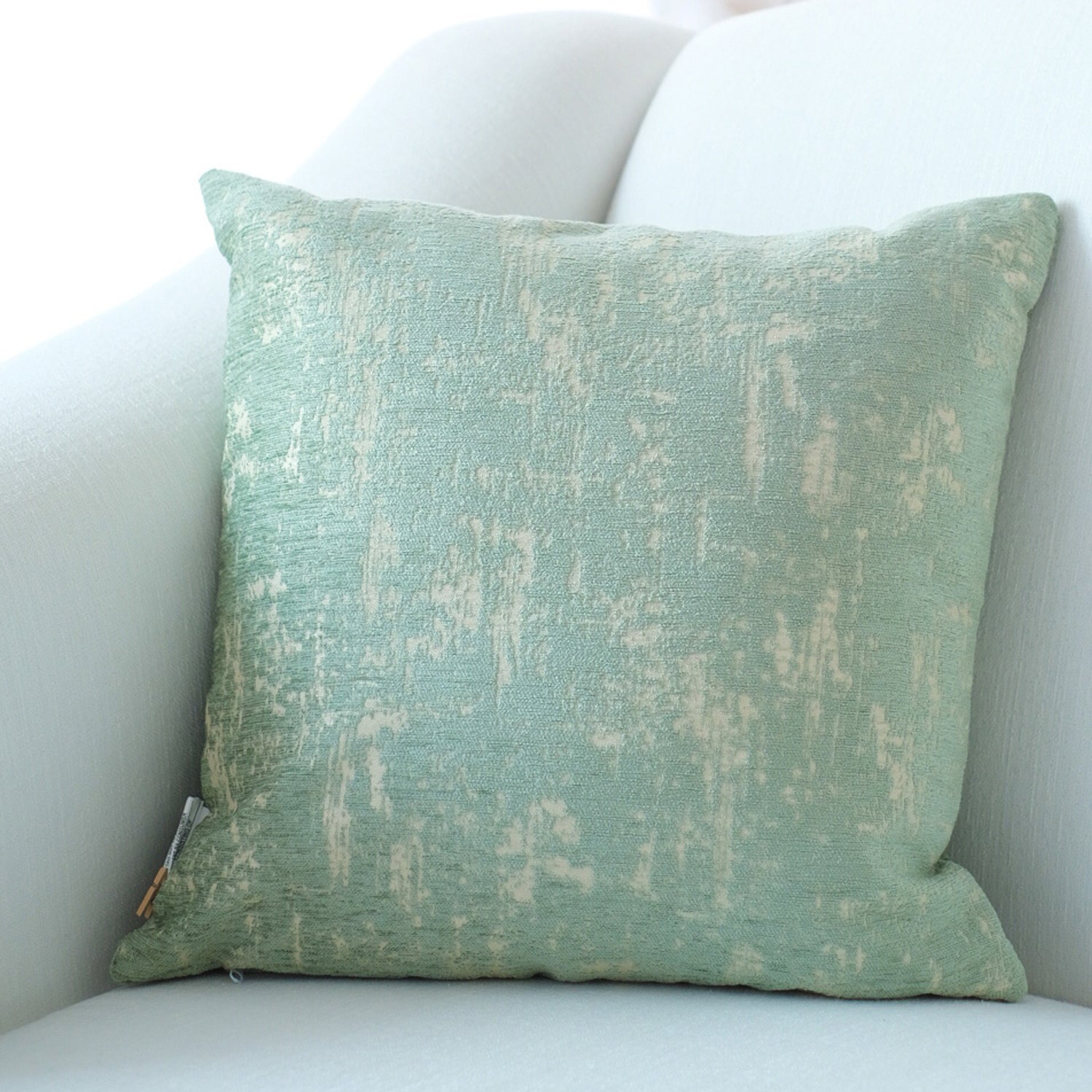 Seafoam Floral Square Throw Pillow - Clearance - 18L x 18W Square